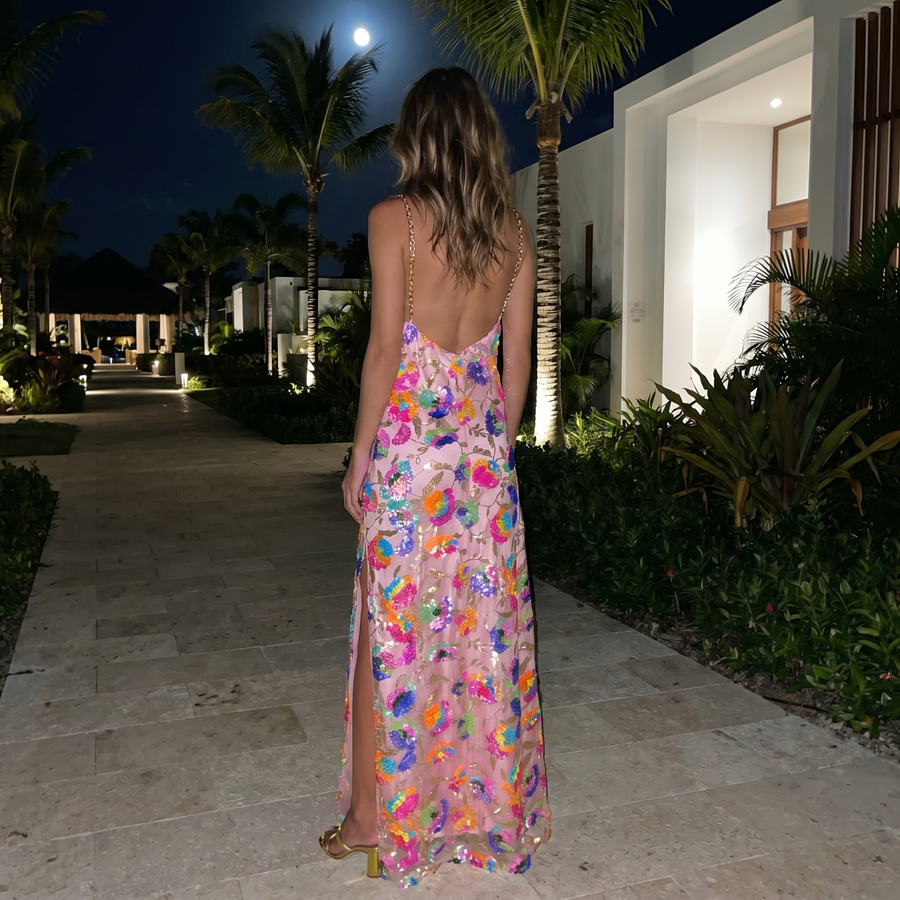 Penelope - Floral Slit Dress
