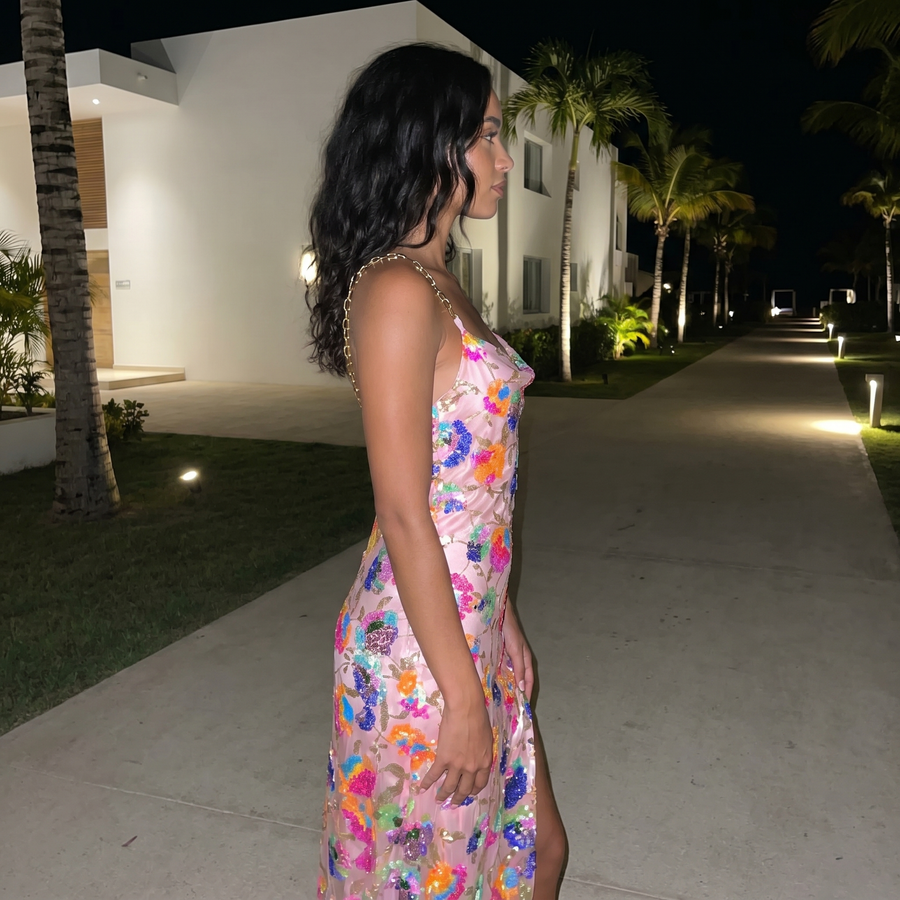 Penelope - Floral Slit Dress