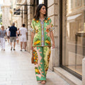 Lemonis Silk Shirt & Pant Set