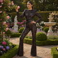 Siren Lace Jumpsuit - Black