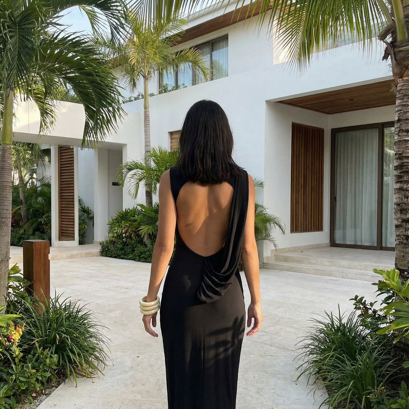 Philippa - Drape Maxi Dress