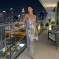 Vaenora - Sizzling Sequins Midi Dress