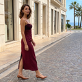 Sasha - Ruched Bodice Midi Dress