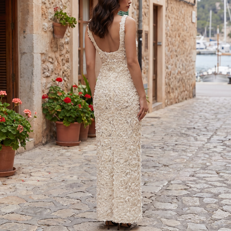 Arelith - Glamour A-Line Floral Maxi Dress