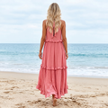Ilona - Halterneck Dress With Ruffles and Pockets