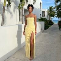 Ciara – Draped Corset Maxi Dress