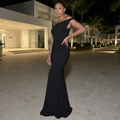Angela - Asymmetric Maxi Dress