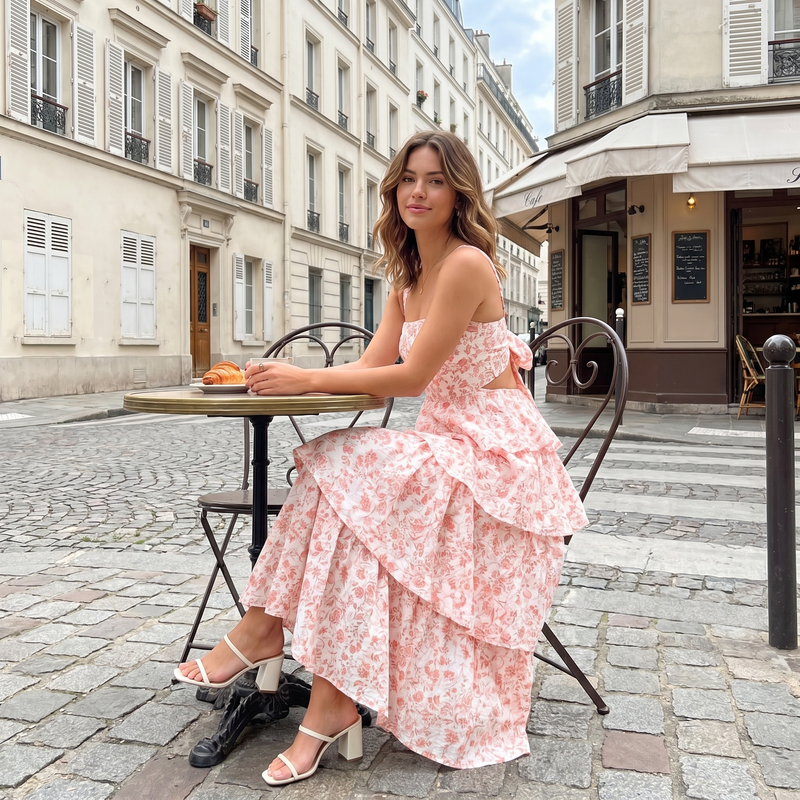 Elaine – Tiered Ruffle Maxi Dress