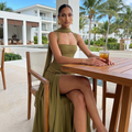 Tennessee – Asymmetric Scarf Maxi Dress