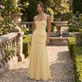 Liorana – Draped Chiffon Maxi Dress