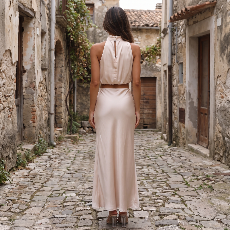 Long Skirt Two-Piece Set