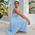 Celiana – Pleated Strapless Maxi Dress