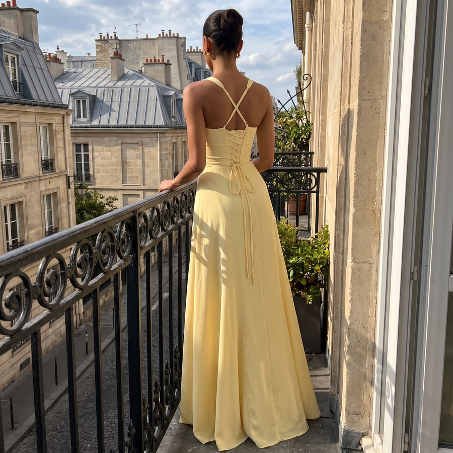 Iriana – Sweetheart Corset Maxi Dress